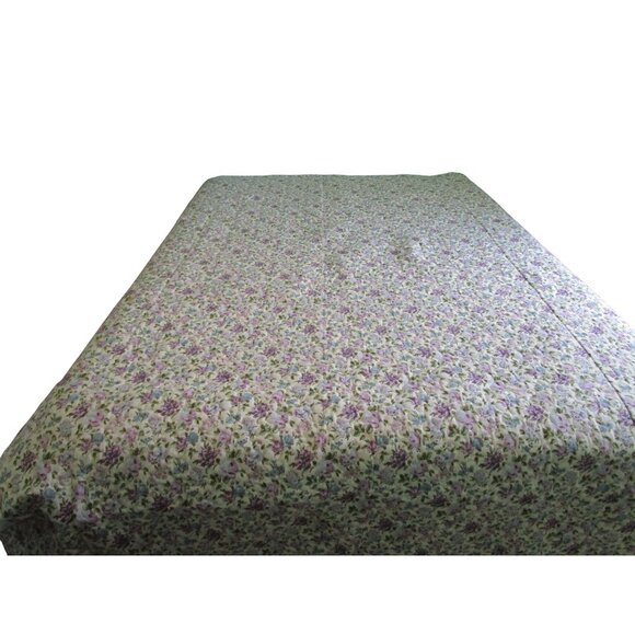 Vintage Waverly Quaker Lady Quilted Floral Bedspread Full Size Retired Fabric GU - Picture 8 of 16